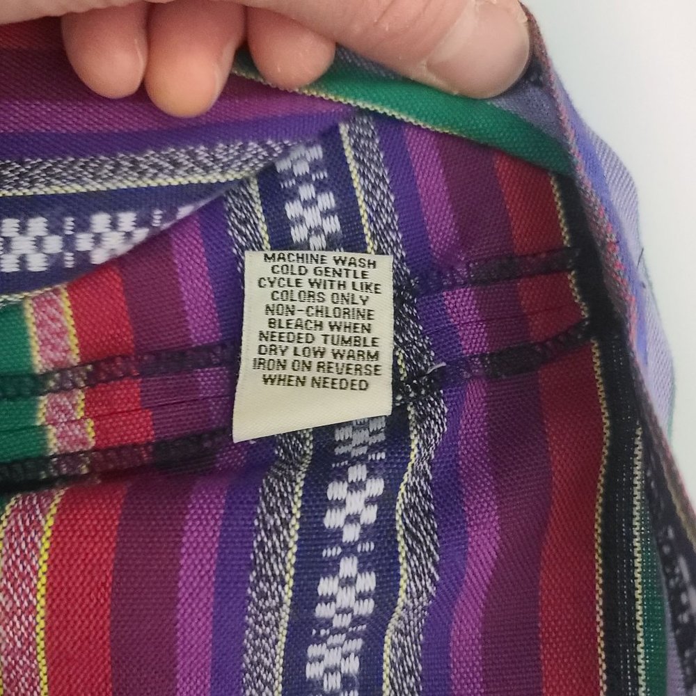 Shrinking Violet Womens Boho Mini Skirt Size S Southwestern Aztec Beachy Hippie - Picture 8 of 8